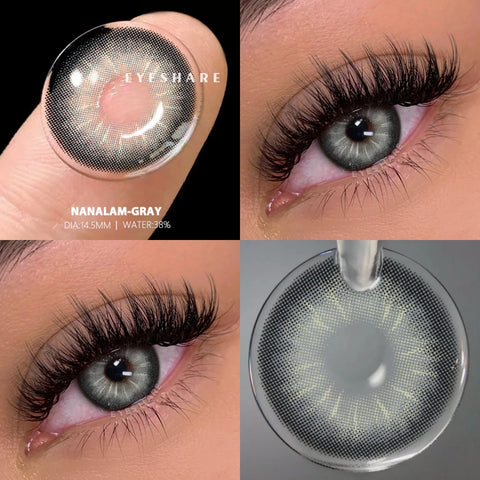 EYESHARE Myopia Colored Contact Lenses - Fashion Gray