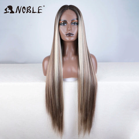 Noble Cosplay Wigs for Black Women - 38 Inch Ombre Blonde Lace Wig