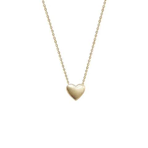 INZATT Light Luxury Heart Pendant Choker Necklace