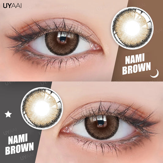 UYAAI Brown Colored Contact Lenses with Degree