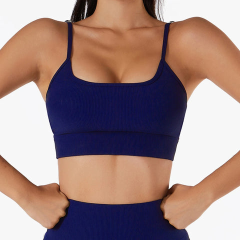 SOISOU Nieuwe Yoga BH Top voor Dames - Ademende Sport BH