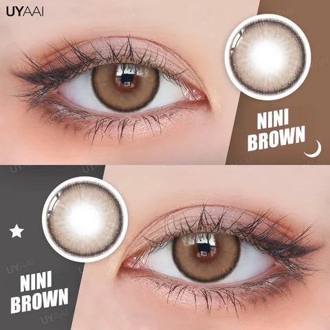 UYAAI Brown Colored Contact Lenses with Degree