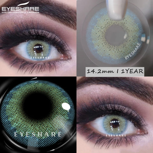 EYESHARE Aurora Blue Green Colored Contact Lenses