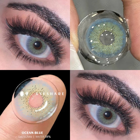 EYESHARE Color Lens Eyes - Blue Natural Contact Lenses