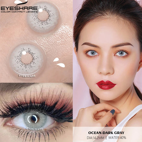 EYESHARE Blue Gray Natural Color Contact Lenses