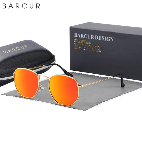 BARCUR Klassieke Vierkante Gepolariseerde Zonnebril – Lichtgewicht UV400 Unisex Bril
