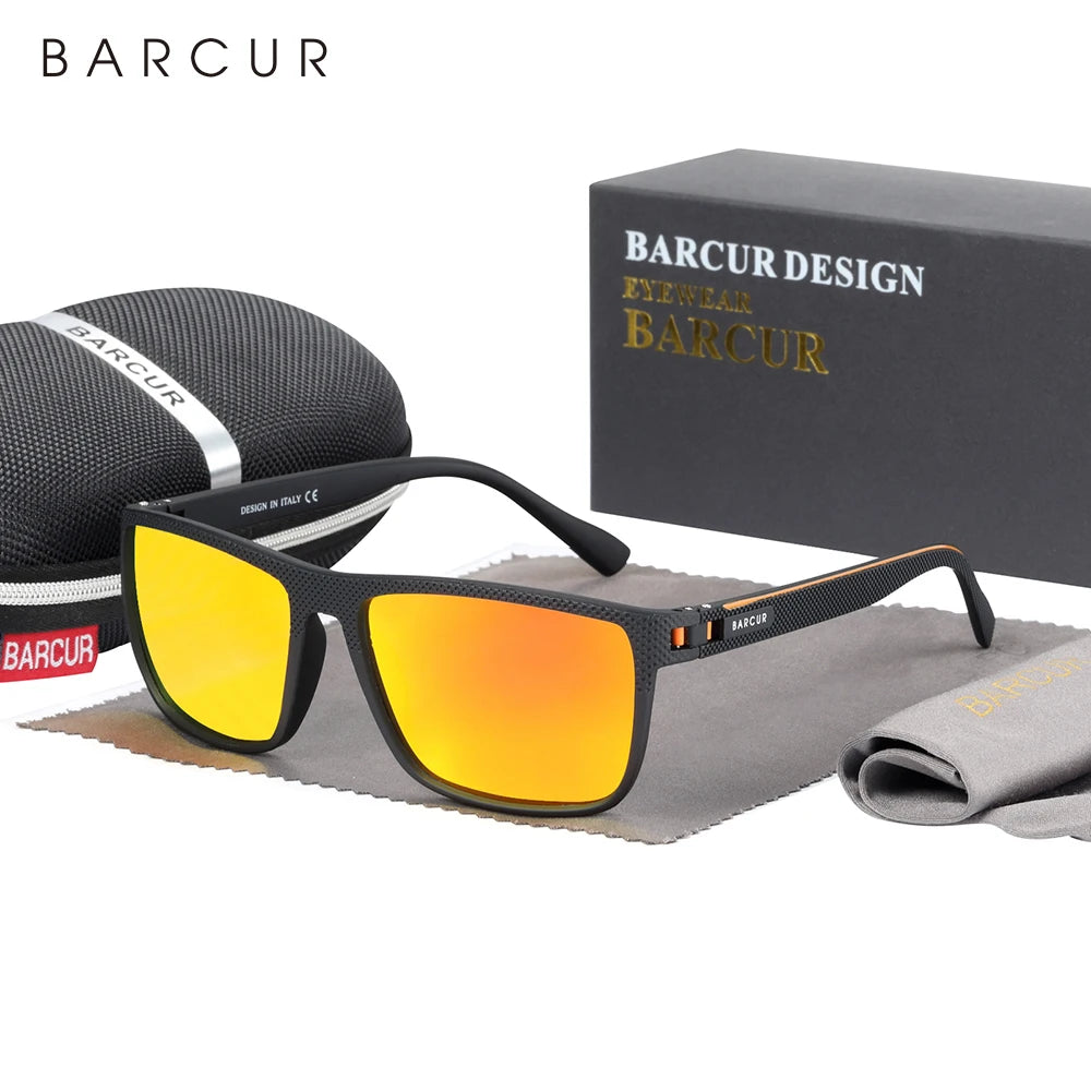 BARCUR TR90 gepolariseerde sportzonnebril – lichtgewicht UV400 unisex zonnebril voor vissen en reizen