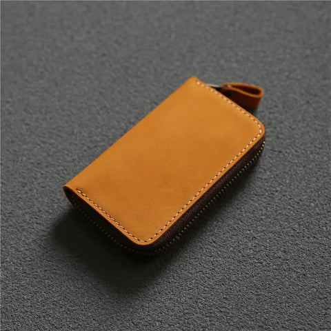 Zency Genuine Leather Unisex Car Key Holder – Elegant Key Organizer