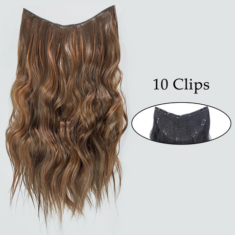 Synthetic 5 Clip In Hair Extensions 80CM - Long Straight Hairpiece