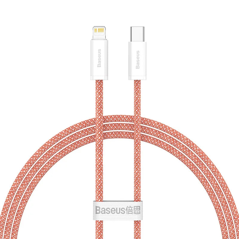 Baseus USB C Fast Charging Cable for iPhone 14/13/12/11 Pro Max, iPad & MacBook - 20W Power Delivery