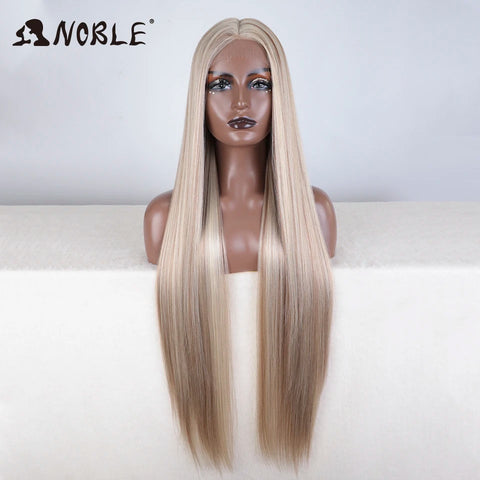 Noble Cosplay Wigs for Black Women - 38 Inch Ombre Blonde Lace Wig