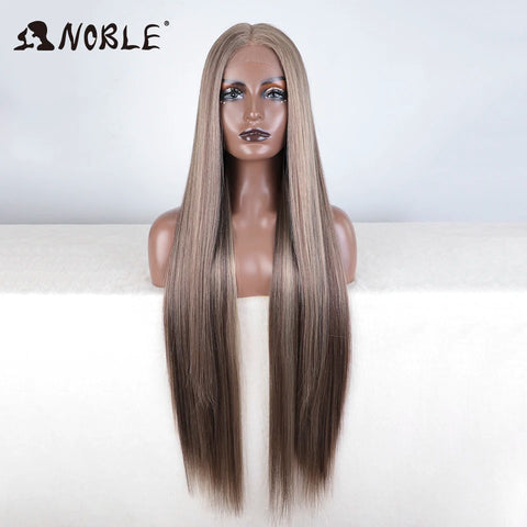 Noble Cosplay Wigs for Black Women - 38 Inch Ombre Blonde Lace Wig