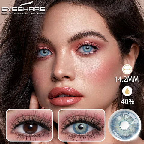EYESHARE Natural Gray Contact Lenses - Yearly Fashion
