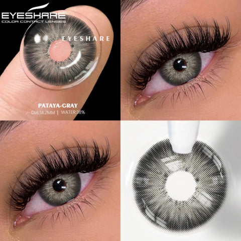 EYESHARE Myopia Colored Contact Lenses - Fashion Gray