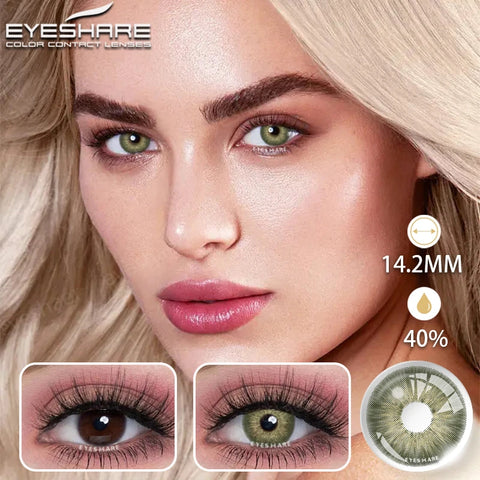 EYESHARE Natural Gray Contact Lenses - Yearly Fashion