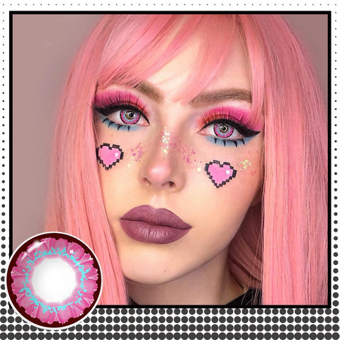 VISUASHOW Rainbow Colored Contact Lenses for Cosplay