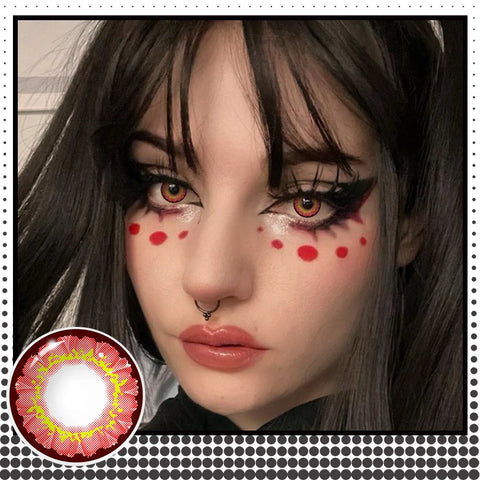 VISUASHOW Rainbow Colored Contact Lenses for Cosplay