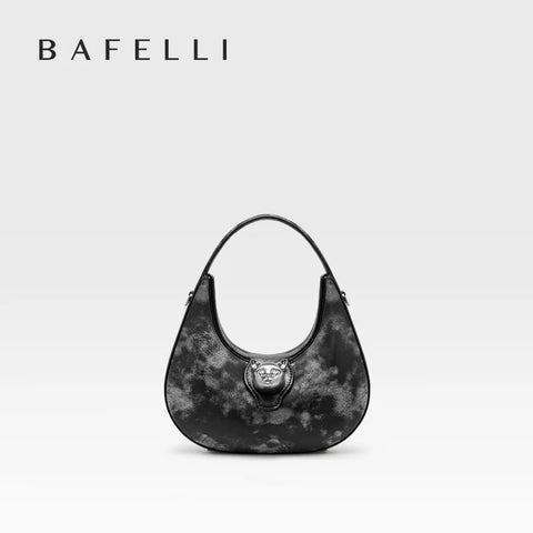 BAFELLI 2025 Women's Luxury Genuine Leather Cat Fashion Handbag