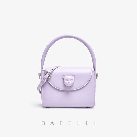 BAFELLI Women's 2025 Small Leather Handbags - Luxury Cat Crossbody