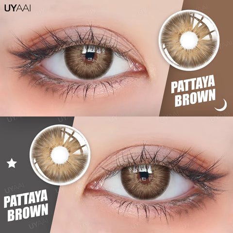UYAAI Brown Colored Contact Lenses with Degree