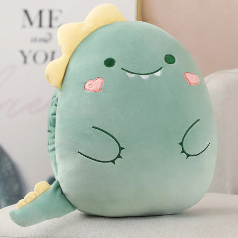 Bear, Lion, Rabbit & Unicorn Plush Pillow with Blanket – Soft Cartoon Animal Handwarmer Toy