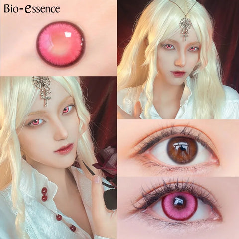 Bio-essence Korean Colored Contact Lenses - Pink & Cyan