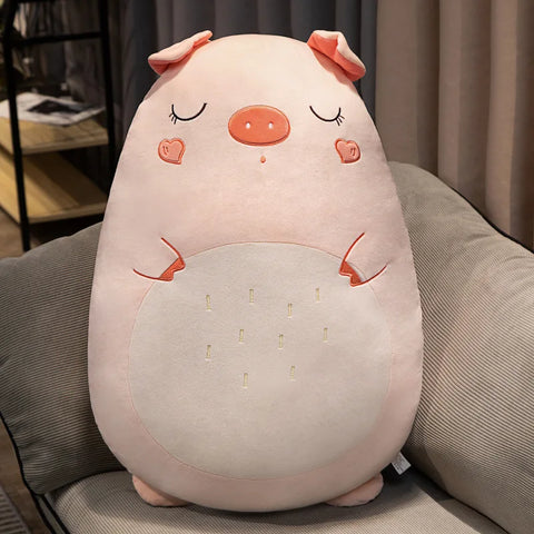 Little Animals Plush Toy – 45–80cm Squishy Dinosaur, Pig, Penguin & Bear Soft Cushion Doll