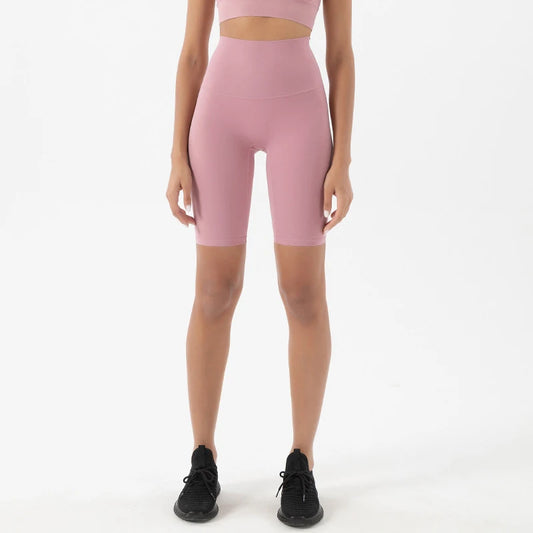 SOISOU Dames Nylon Shorts met Hoge Taille