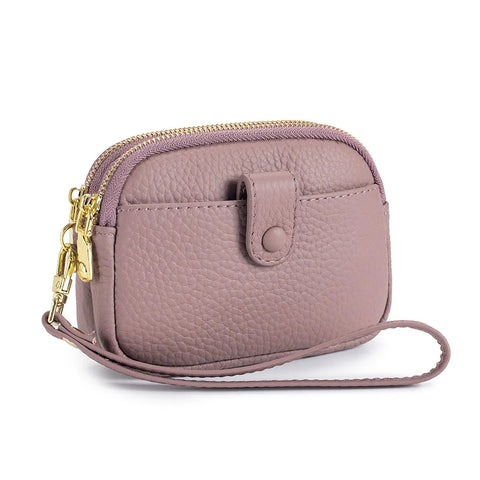 Zency Classic Women's Blue Soft Wallet - Large Capacity Zipper Coin Purse