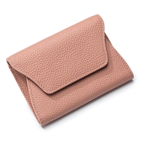 Zency Women's Genuine Leather Wallet Case: Elegant Mini Organizer for Cards and Coins