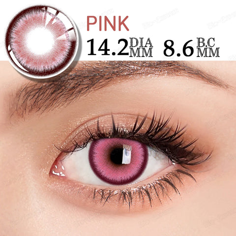Bio-essence Colorcon Colored Contact Lenses - Pink Anime Cosplay