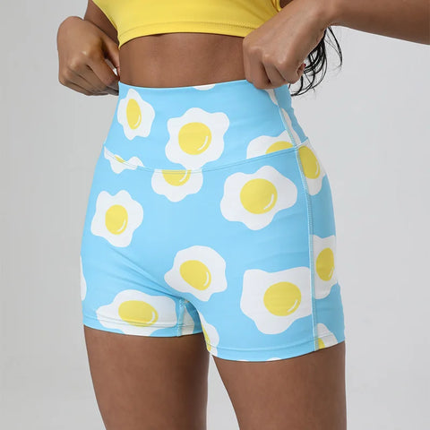 SOISOU Printed Beach Shorts for Women - High Waist, Breathable & Stylish