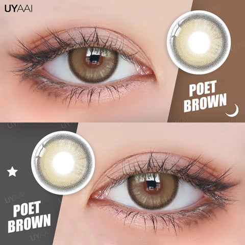 UYAAI Brown Colored Contact Lenses with Degree