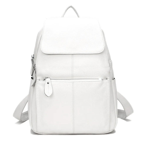 Zency Genuine Leather Women's Backpack - Designer Travel Knapsack