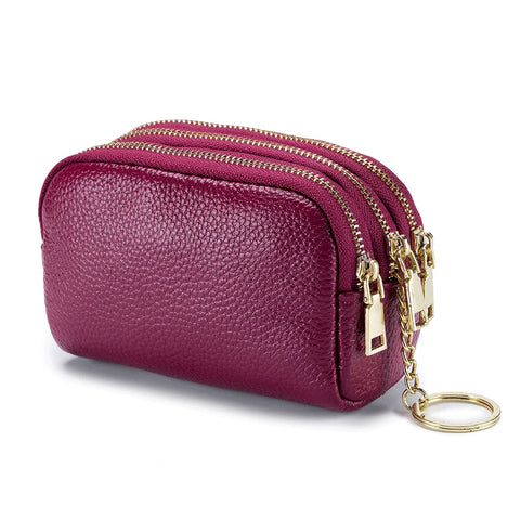 Zency Genuine Leather Multicolor Mini Wallet for Women