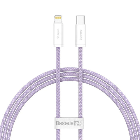 Baseus USB-C Fast Charging Cable for iPhone 14/13/12/11 Pro Max, iPad & MacBook - 20W Power Delivery