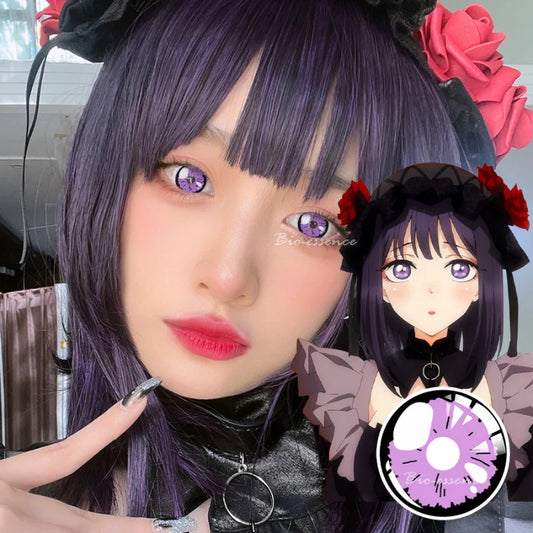 Bio-essence Cosplay Color Contact Lenses - Purple & Pink