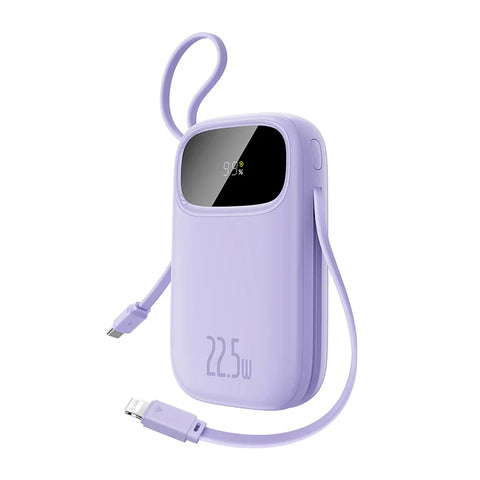 Baseus Power+ 22.5W Power Bank – 10000mAh/20000mAh with Retractable Cables