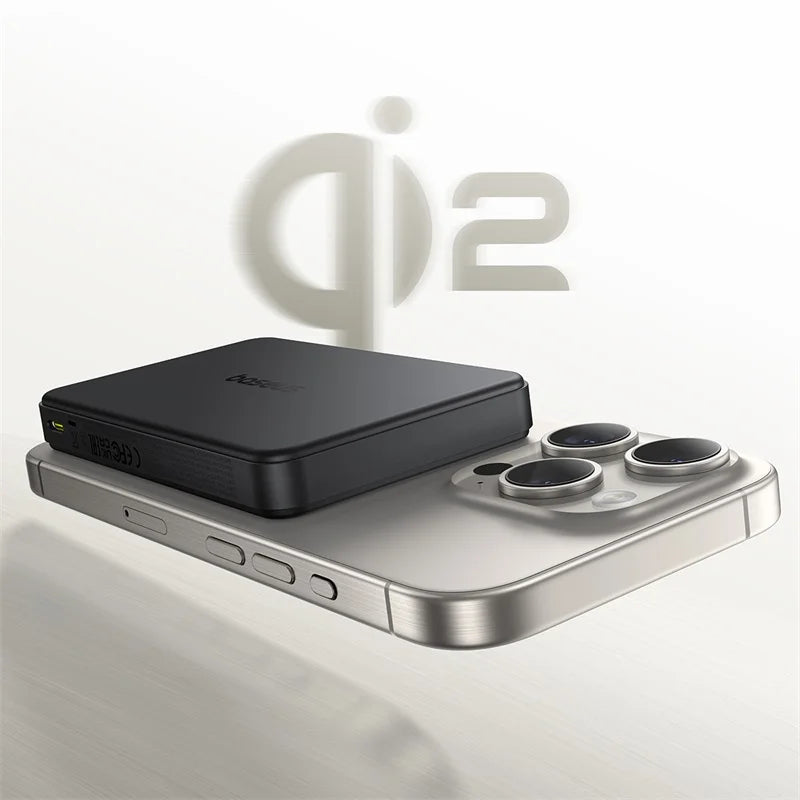 Baseus Qi2 10000mAh Magnetic Power Bank – 15W Wireless & 22.5W Wired Charging