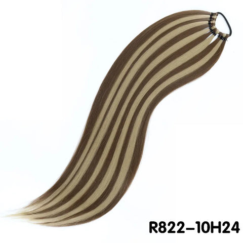 AZQUEEN 24 Inch Long Straight Synthetic Hair Extensions