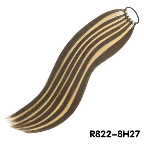 AZQUEEN 24 Inch Long Straight Synthetic Hair Extensions
