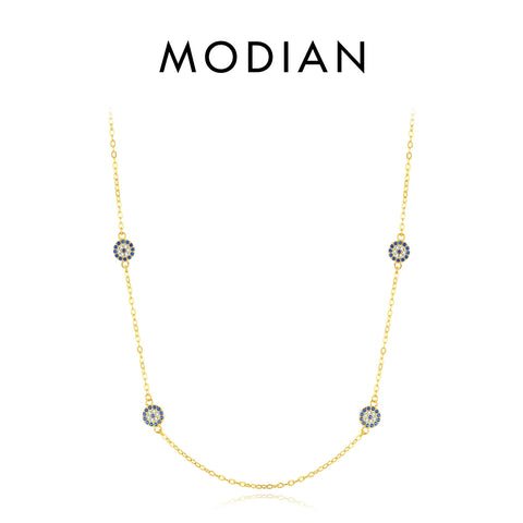 MODIAN 925 Sterling Zilveren Geluksoog Ketting