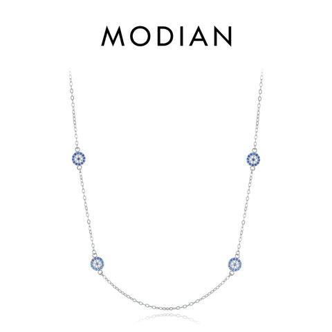 MODIAN 925 Sterling Zilveren Geluksoog Ketting