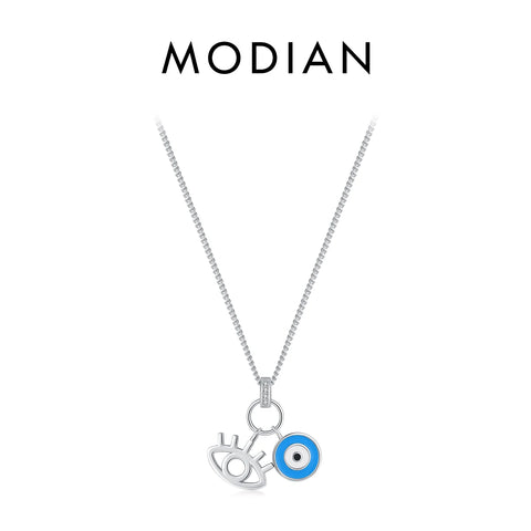 MODIAN 925 Sterling Zilveren Geluksoog Ketting