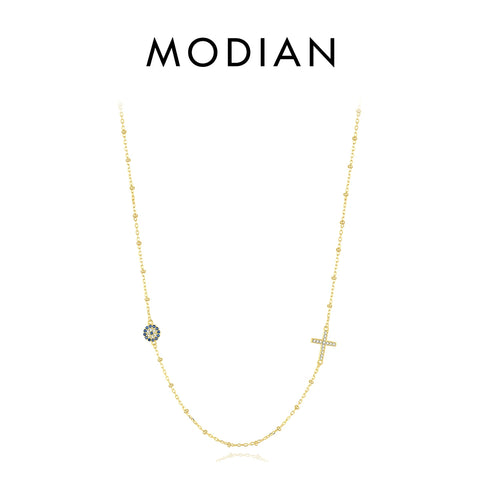 MODIAN 925 Sterling Zilveren Geluksoog Ketting