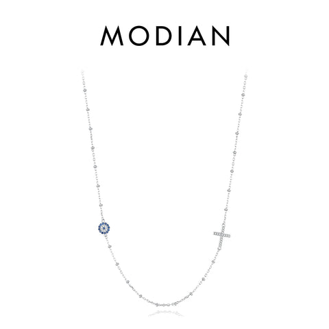 MODIAN 925 Sterling Zilveren Geluksoog Ketting