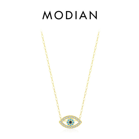 MODIAN 925 Sterling Zilveren Geluksoog Ketting