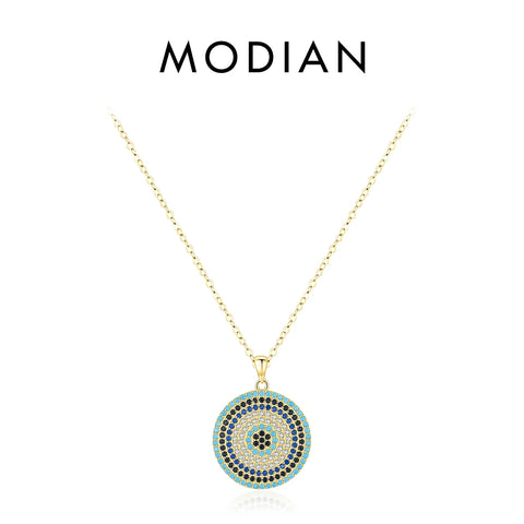 MODIAN 925 Sterling Zilveren Geluksoog Ketting