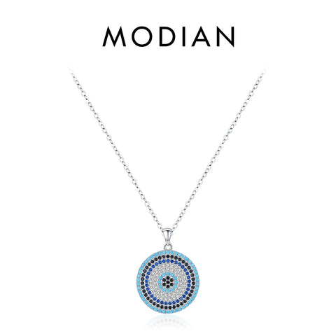 MODIAN 925 Sterling Zilveren Geluksoog Ketting