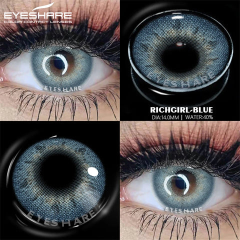 EYESHARE Blue Gray Natural Color Contact Lenses